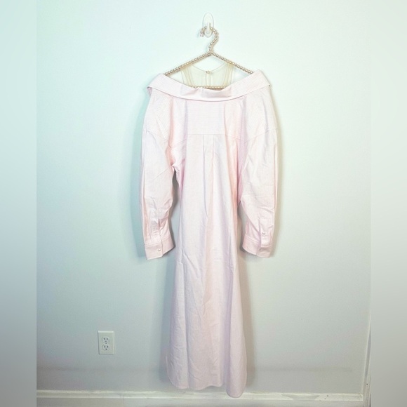 Alexander Wang Falling Off Shoulder illusion Stripe Dress - Picture 4 of 8